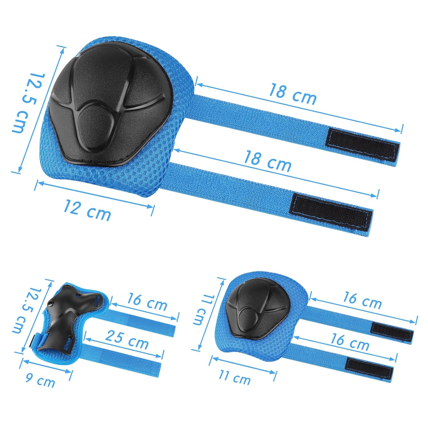 Détail équipement de protection bleu pour enfant