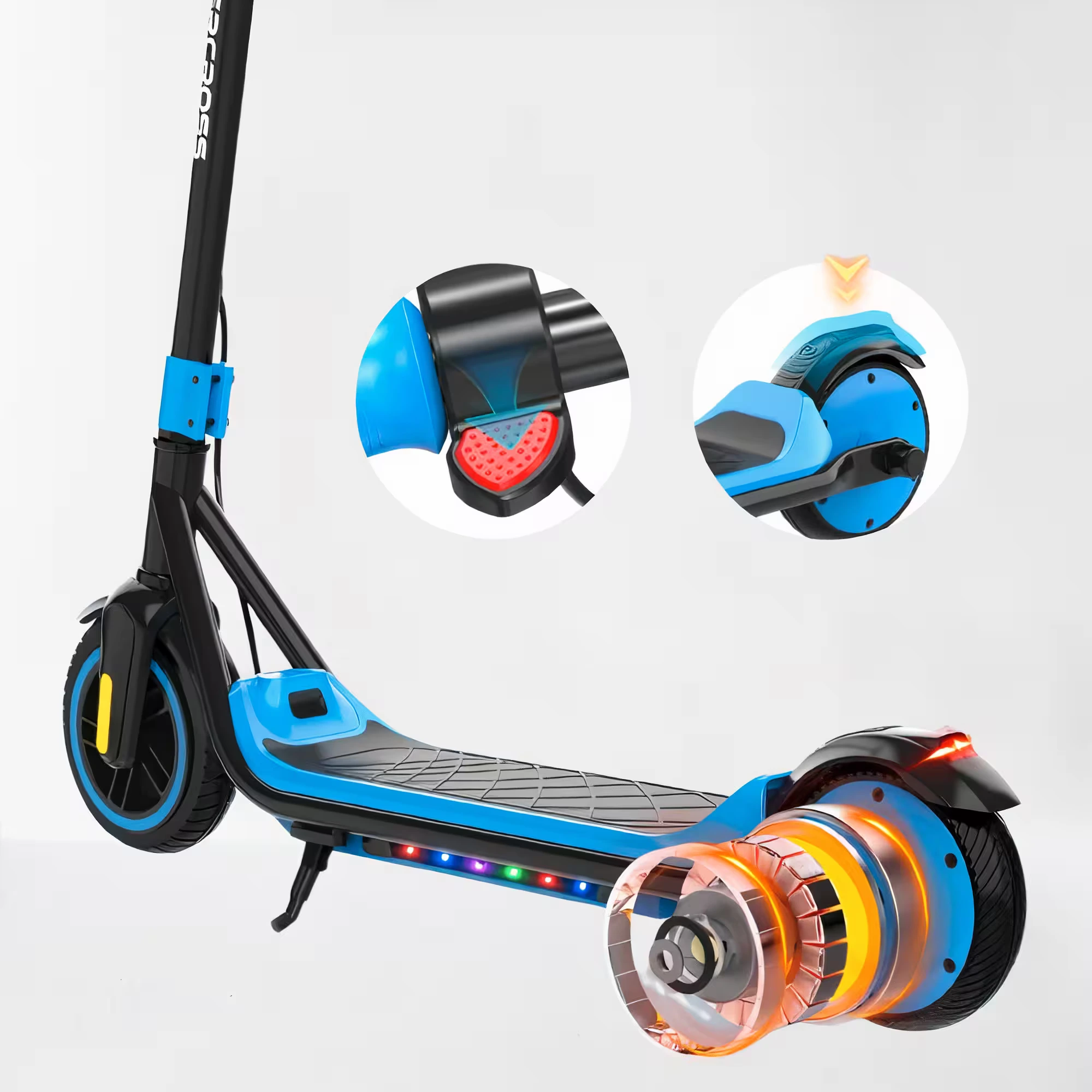 Trottinette électrique enfant bleu